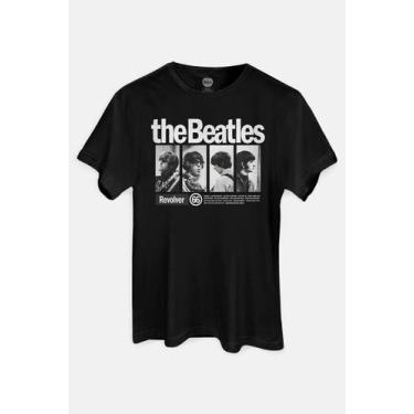 Imagem de Camiseta The Beatles Revolver 66 - Piticas, G2, Preto, Unissex