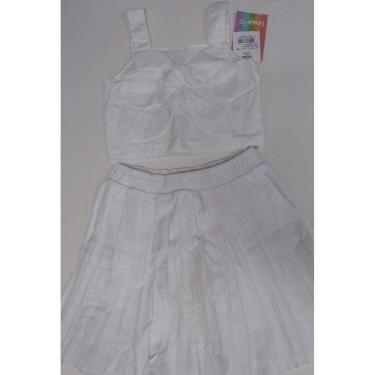 Imagem de Conjunto Infantil Menina Cropped Shorts Saia Verão LessaKids-Feminino