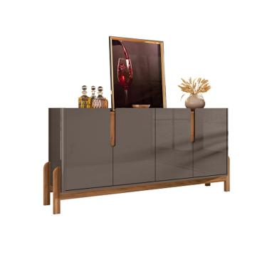 Imagem de Buffet Lizz 1.70 Cinza Perola/Cedro - Casa D Móveis