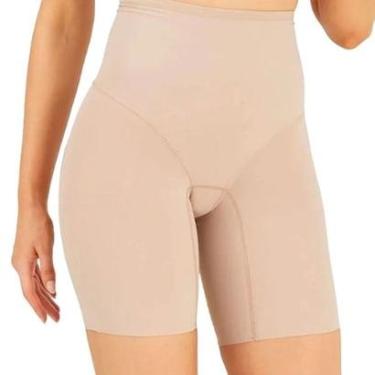 Imagem de Bermuda Bundex Nayane Cintura Alta com Enchimento Removível em Microfibra-Feminino