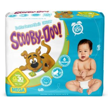 Imagem de Fralda Descartável Scooby Doo Mega Todos os Tamanhos, (G)