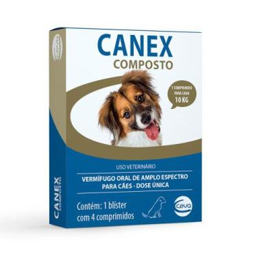 Imagem de Vermífugo Canex Composto Endoparasita C/ 4 Comprimidos Dose Única - Ce