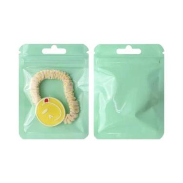 Imagem de Sacos Plásticos Transparentes Coloridos De Mylar 50 Unidades Com Fecho