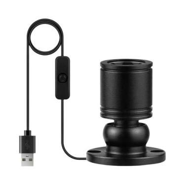 Imagem de Mini Spot LED Rotativo 1W 5V USB, Luminária De Teto Embutida Para Vitr