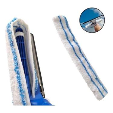 Imagem de Refil Luva Microfibra 25cm Para Lavador De Vidros Rodo Rodinho Limpeza