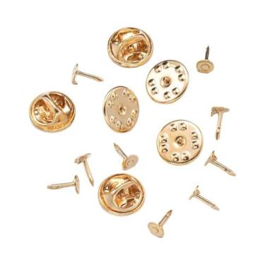 Imagem de 50 Peças De Fechos Redondos Para Crachás, Alfinetes De Lapela E Fechos