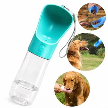 Imagem de Garrafa Portátil Pet Para Água De Cachorro Com Bebedouro Entrega Ágil 