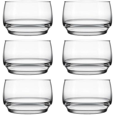 Imagem de Conjunto para Sobremesa Lights para Servir Doces em Vidro Sodacal Elegante para Mesa Transparente Nadir Figueiredo