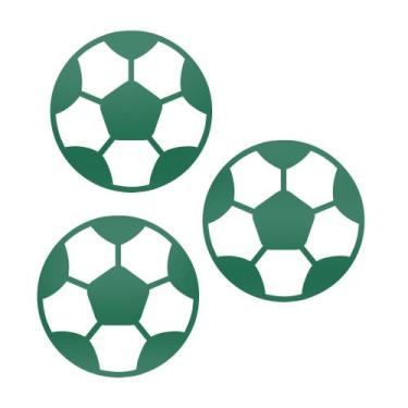 Imagem de Adesivo Vinílico Bolas de Futebol  Decoração Fácil e Rápida - Deliquad