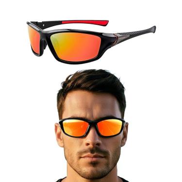 Imagem de Oculos De Sol Polarizado Masculino Feminino Para Esporte Praia Corrida Volei Proteção U...
