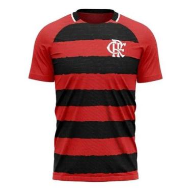 Imagem de Camisa Flamengo Manto Raglan 86 - Vermelho - P - Braziline, Vermelho, 