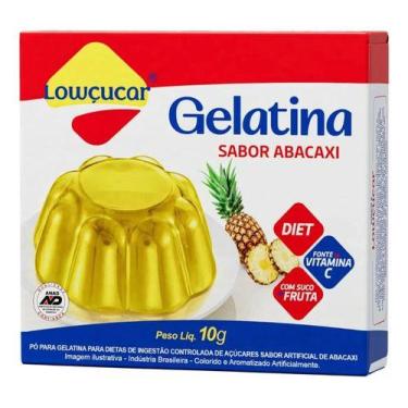 Imagem de Gelatina Zero Açúcar Sabor Abacaxi 10g Lowçucar