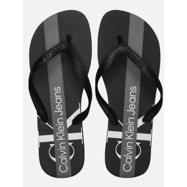Imagem de Chinelo Calvin Klein Jeans Masculino Cadarço Basic Preto-Masculino