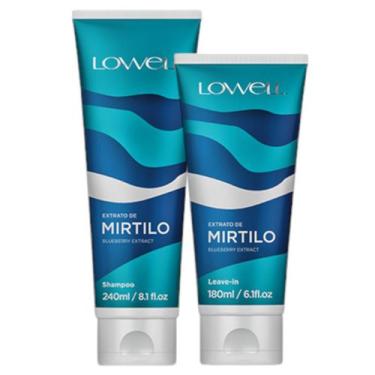 Imagem de Kit Mirtilo 1 Shampoo 240ml 1 Leave In 180ml Lowell