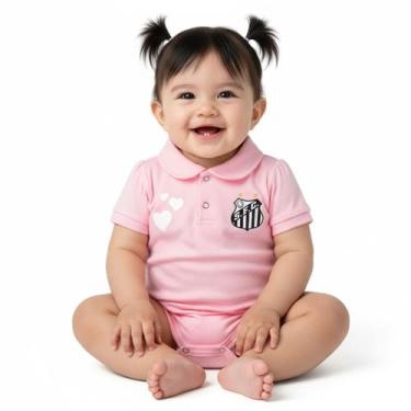 Imagem de Body Polo Rosa Bebê Santos Torcida Baby 033XPR, G
