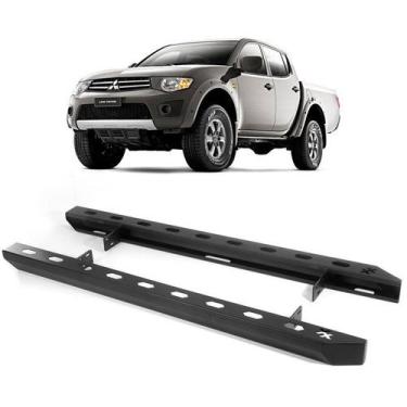 Imagem de Estribo tipo Rock Slider Mitsubishi L 200 Triton/ Savana - Aço - Maxx 