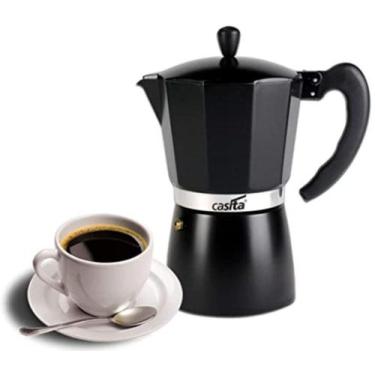 Imagem de Cafeteira Italiana Alumínio Preta 450ml 9 Xícaras Casita CA11061