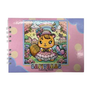 Imagem de Livro Para Colorir Infantil e Adulto 50 Folhas Desenhos - Capilovers, 
