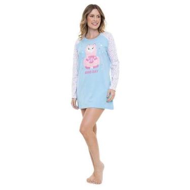 Imagem de Camisola Curta Doce Luar 5610 Poá, M, Poá