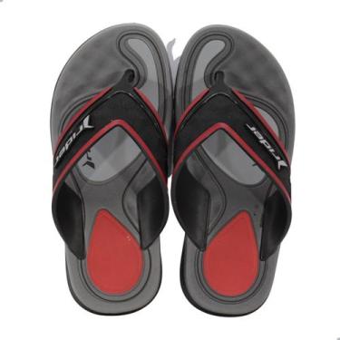 Imagem de Chinelo Infantil Rider R Line Plus Preto Vermelho e Cinza, Pv, Preto, 