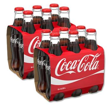 Imagem de Refrigerante Coca Cola Original Vidro 250ml (24 unidades) - Coca-Cola