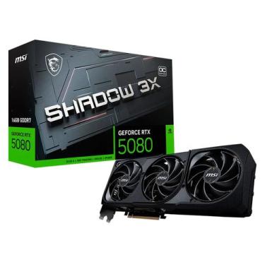 Imagem de Placa de Vídeo MSI Shadow 3X OC NVIDIA GeForce RTX 5080 16GB GDDR7 - 9