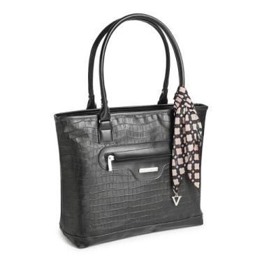 Imagem de Pasta / Bolsa Marcella Notebook 15.6' Tiracolo Feminina Croco Viccina,