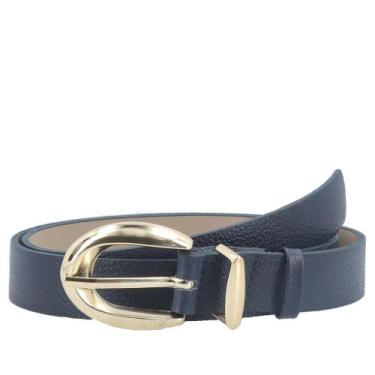 Imagem de Cinto Feminino de Couro Floater - BAUARTE, M, Azul escuro