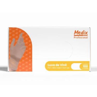 Imagem de Luva Descartavel de Vinil Sem Po P - Medix Brasil, P