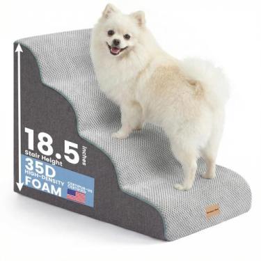 Imagem de Escada para Cães Gardner Pet 47 cm, 4 Degraus, Antiderrapante e Imperm