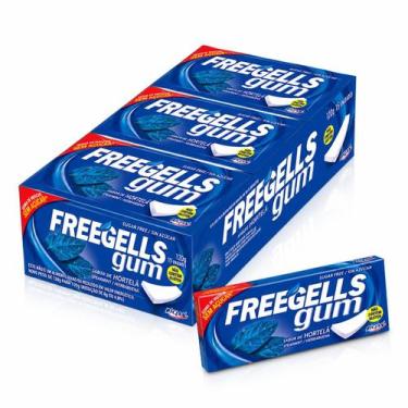 Imagem de Freegells Gum Chiclete Sem Açúcar Hortelã 15 Unidades