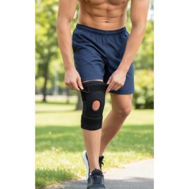 Imagem de Joelheira Ajustável Alívio Dor Menisco, Ligamento (Tamanho Ú - Congrat