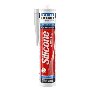 Imagem de Adesivo Silicone Alta Temperatura 280G Vermelho - Tekbond - Unica Unic