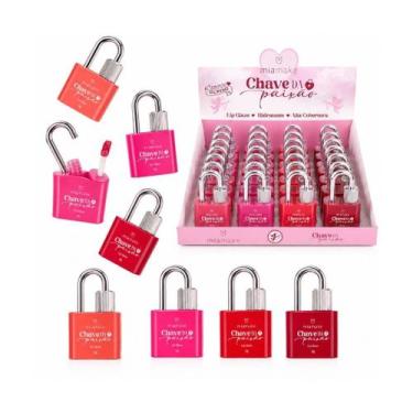 Imagem de Lip glaze chave da paixão mia make box c/24 unidades cód.2701