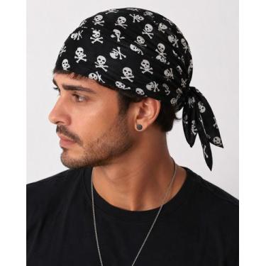 Imagem de Bandana Caveira com amarração Unissex com Estampa Skull R233 - GENÉRIC