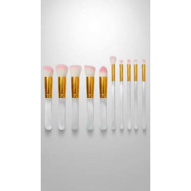 Imagem de Kit Pincéis Maquiagem 10 Unidades Fibras Sintéticas - Congratulations 