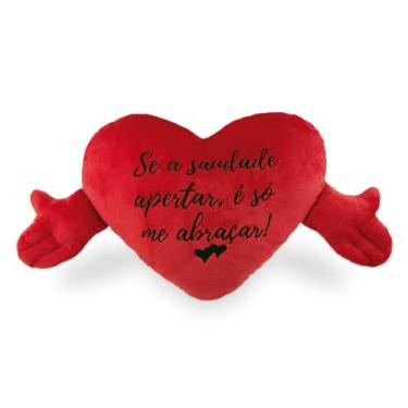 Imagem de Coração de Pelúcia 75cm Se a Saudade Anti-alérgico