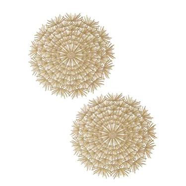 Imagem de Cabilock Porta-copos de plástico jogo americano Hot Pad: Tapete de em forma de flor, 2 peças de tapete de tripé, suportes de panela para proteção de mesa e balcões