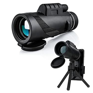 Imagem de Monóculo de telescópio HD 40X60 , com suporte para smartphone e tripé à prova d'água para acampamento ao ar livre, concertos para assistir à lua