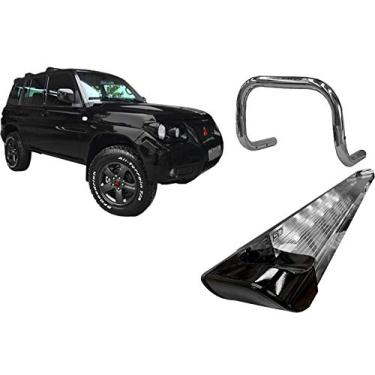 Imagem de Kit Quebra mato+Estribo PRETO BRILHANTE TR4 todos os anos