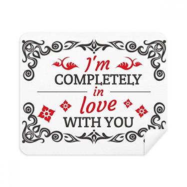 Imagem de Pano de limpeza de tela I'm Completely in Love with You Valentine 2 peças de tecido de camurça