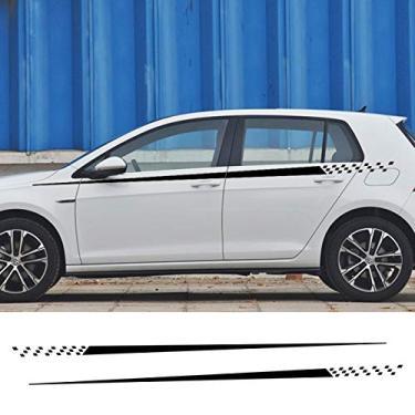 Imagem de MVMTVT 2 pçs adesivos de carro para Audi A3 A4 B8 A5 para BMW E46 E60 E90 F10 para Dodge Challenger SRT para Mercedes W203 Acessórios de carro Decalques de filme de vinil