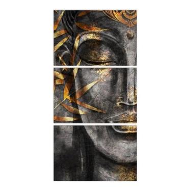 Imagem de Quadro Buda Para Sala Corredor Jogo 3 Peças Vários Modelos