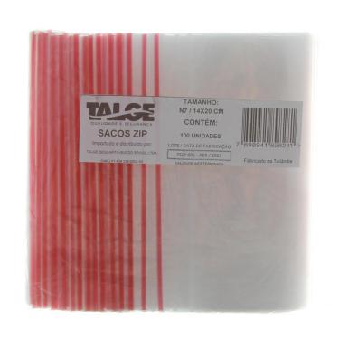 Imagem de Sacos Plásticos Zip Lock com Fecho Hermético nº 7 com 100 Unidades