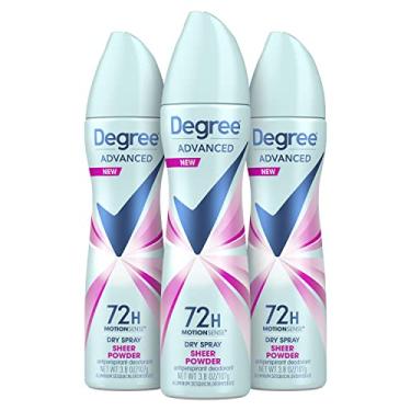 Imagem de DEGREE Desodorante antitranspirante Dry Spray com proteção de 48 horas para mulheres, 108 g, 3 unidades