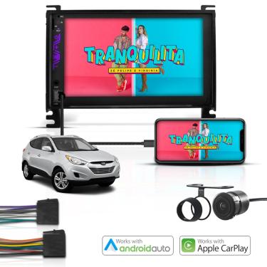 Imagem de Kit Multimidia Universal 2 Din Mp5 Android e Carplay Tucson