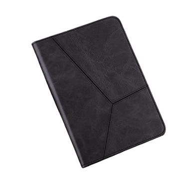 Imagem de ZiEuooo Capa protetora de couro para tablet Samsung Galaxy A6 A 10.1 A7 LITE A 8.0 A8 S2 S6 Lite S7 FE Plus S8 (A 10.1 2019 T510 T515, preta)