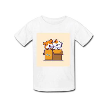 Imagem de Camiseta Infantil Gato Gatinho Gata Gatinha Love Amor Pet - Retha Esti