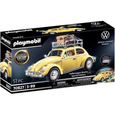 Imagem de Playmobil Volkswagen Beetle Edição Especial 51 Peças - 70827 - Sunny