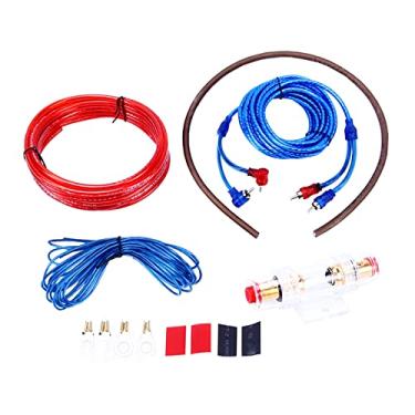 Imagem de TECKEEN Kit de fiação de amplificador de carro subwoofer de áudio AMP RCA cabo de alimentação instalação de fio conector kit de suporte